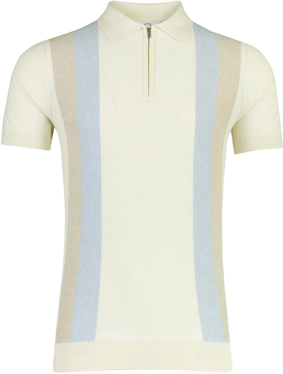 Born With Appetite poloshirt korte mouw creme