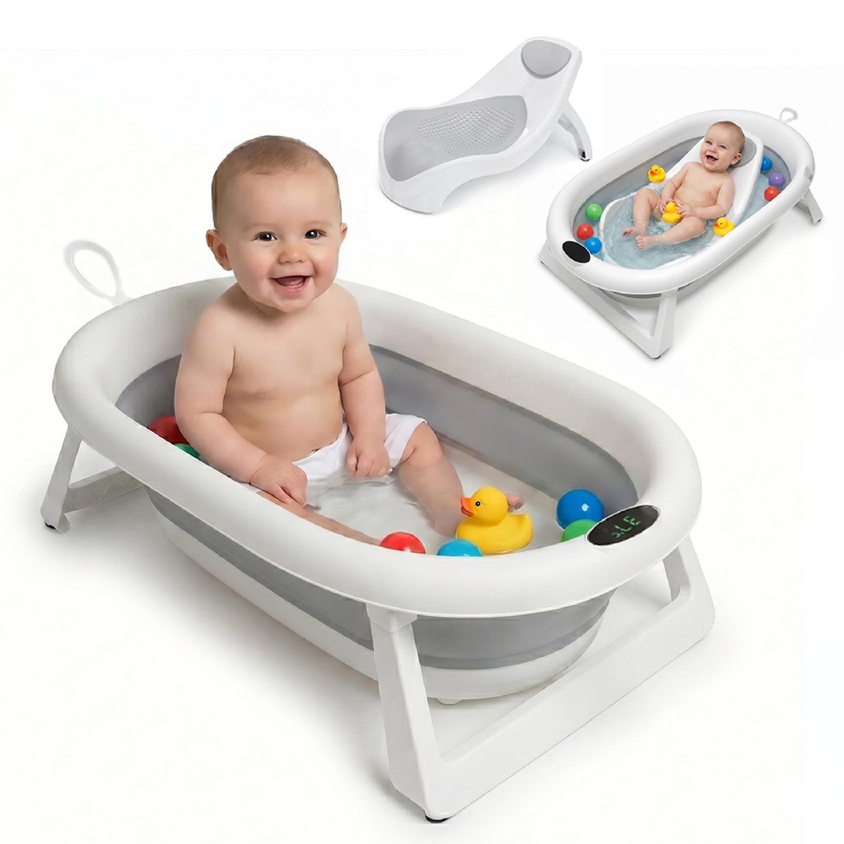 Baby Habits Badset met Thermometer - Gebruiksvriendelijk en Inklapbaar