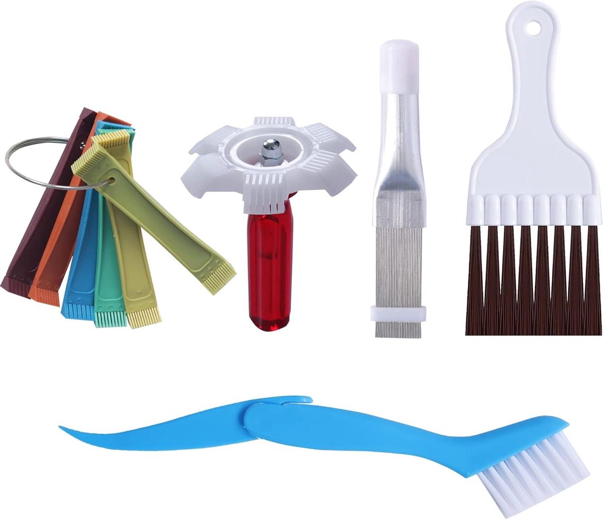 Airconditioner Fin Kam Kit - AC Reinigingsborstel - Onderhoud Apparatuur - 10 Delige Set