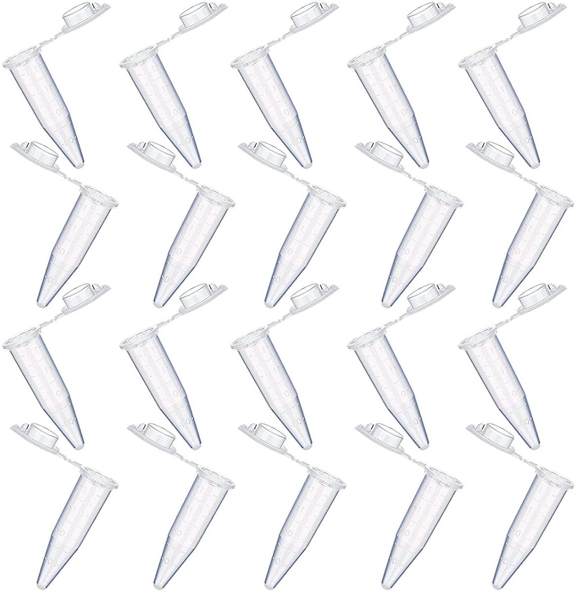 Centrifugaalbuizen - Microcentrifuugbuisjes - Laboratorium Analyse - Met Deksel - 15 ml - Transparant