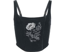 Killstar Nocturne Nights - Ravens Rose Corset Dames Korset - zwart - XXL