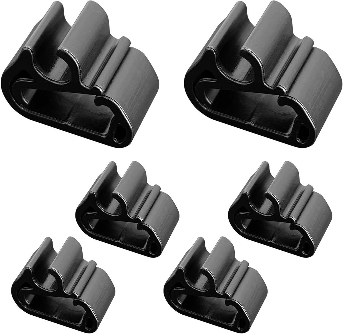 Bevestigingsclips Ruitenwisserarm - Slang Clips - Onderhoud Auto - Set van 6 Stuks - 3 x 1 x 6 cm