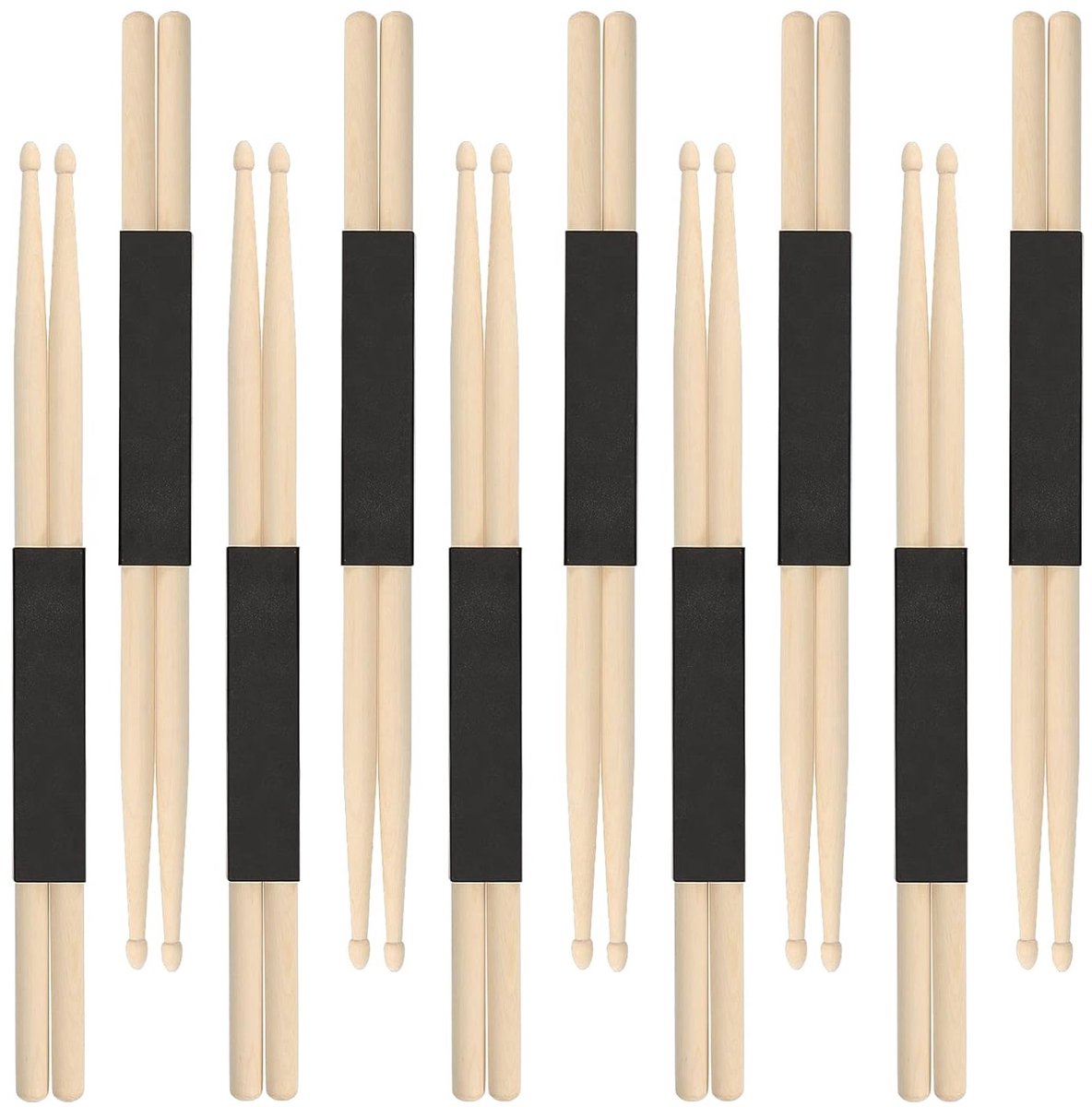10 Paar 5A Houten Drumstokken van Esdoorn, Ideaal voor Drummen, Oefenen en Optredens