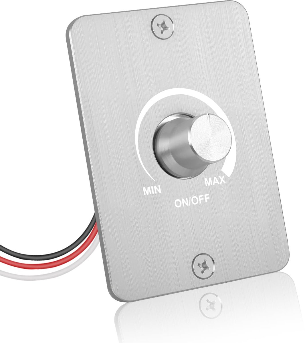 carmdering - LED-dimmer 12V - Dimmer Schakelaar - LED Dimmer - 5A, 60W, continu dimbaar 0-100% - Geen flikkering - Voor camper, boot en caravan - Wit, eenvoudige installatie