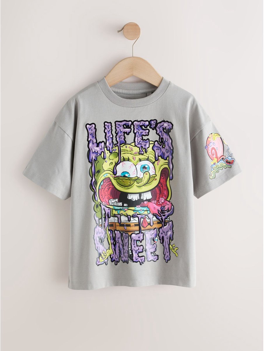 Next - Jongens - Spongebob - T-shirt - Grijs
