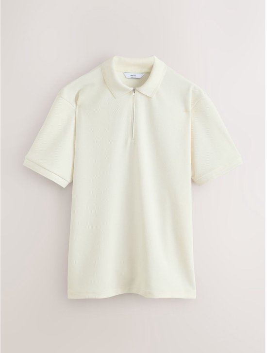 Next - Heren - Combiset van poloshirt en short - Wit