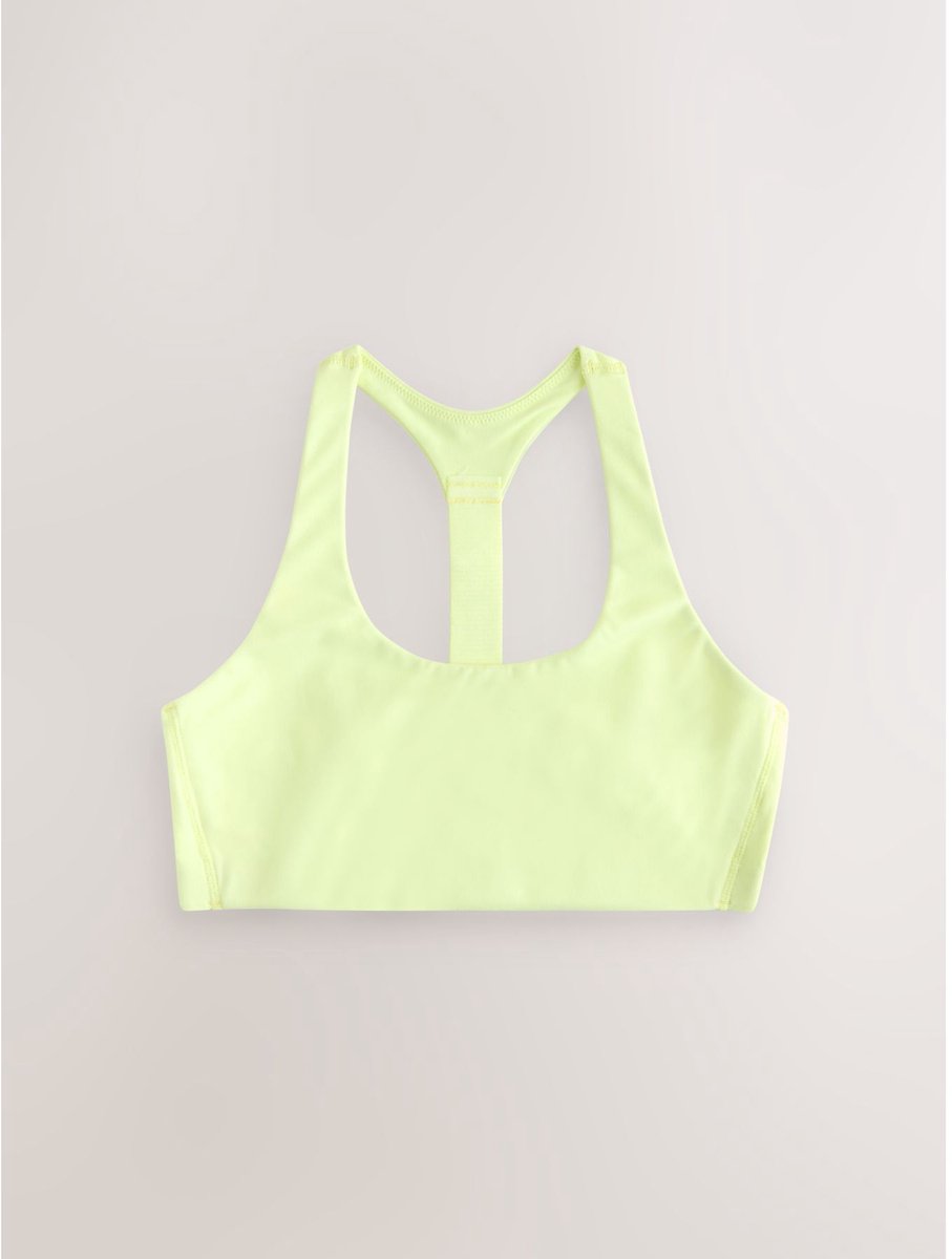 Next Dames - Sportbeha voor medium impact met T-achterzijde - Geel Yellow