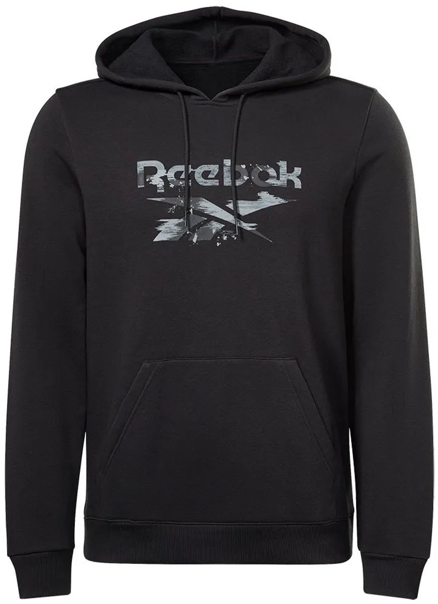 Reebok Identity Modern Camo Fleece Hoodie Man Zwart