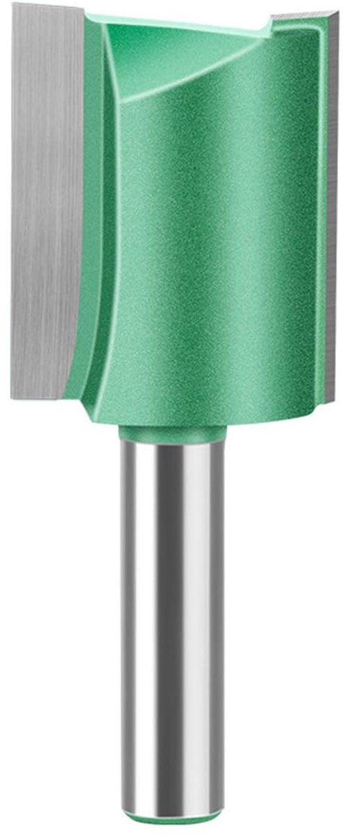 Dailygoody - Rechte frees - Dubbele golffrees - Duurzaam en efficiënt - 8 mm schacht - Voor houtbewerking - Snijdiameter 30 mm - Geschikt voor pr
