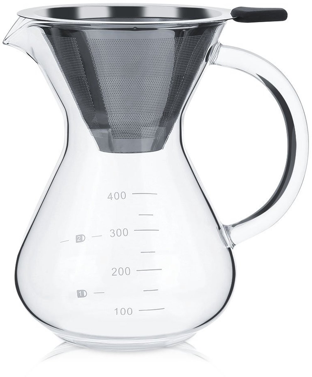Dailygoody - Koffiepot - Filter Koffiezetapparaat - Thermisch - 400 ml - Giet Koffiepot - Geschikt voor Office Home Cafe - Multi