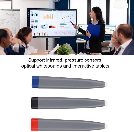Dailygoody - Touchscreenpen - Whiteboard Stylus - Duurzaam en Klein Formaat - Tablet Schermpen - Geschikt voor Multimedia - 3 Stuks — afbeelding 5