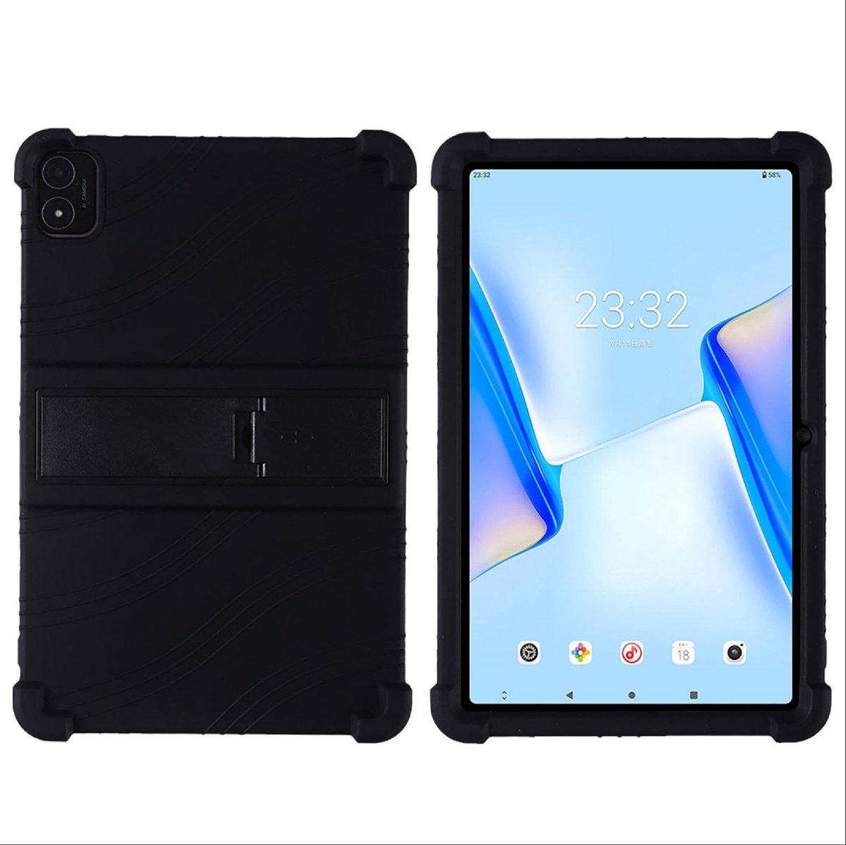 Dailygoody - Hoesje voor Teclast M40 Plus/P40S/P40 HD - Zachte TPU Siliconen - Airbag Valbescherming - Zwart - Beschermhoes - Geschikt voor Teclast M4..
