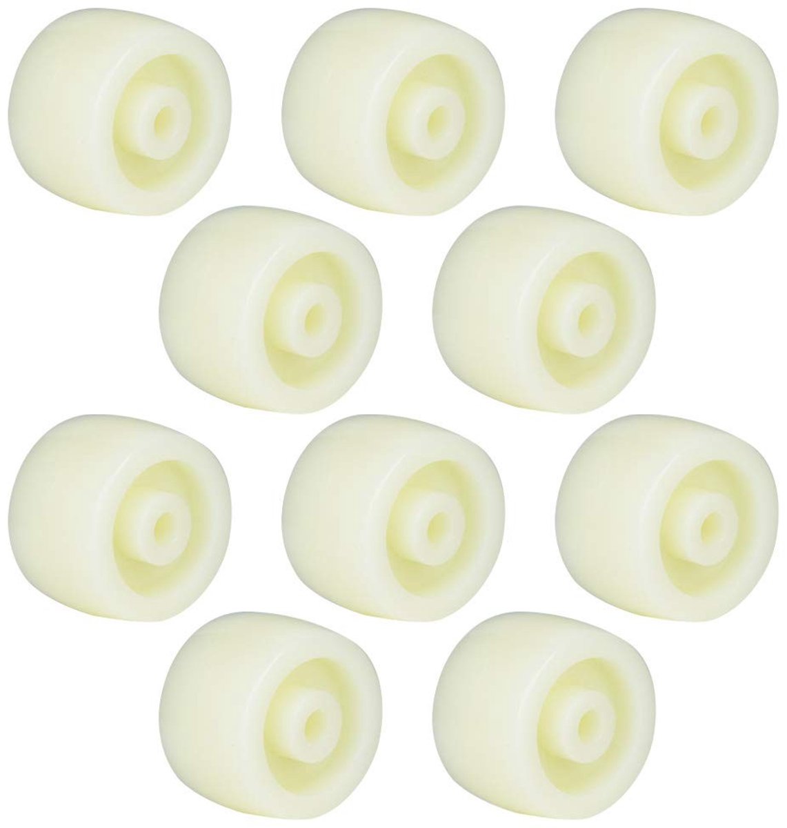 Dailygoody - Rond Nylon Zwenkwiel - Palletwagenwiel - Antislipoppervlak - 1,5 Inch - Maximale belasting 40kg - Geschikt voor platte wagens - 37 x