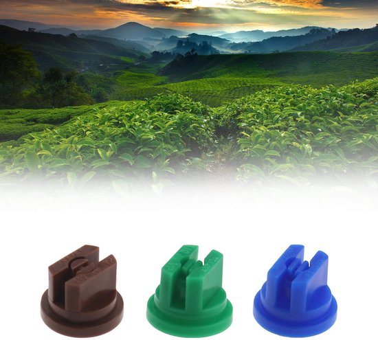 Allecto - Spray Nozzle Tip Set - Onkruid Doden - 110 Graden Platte Fan Vorm - Diverse Poriegroottes - Perfect voor Tuinonderhoud - 6 Stuks van Merkloos	 — afbeelding 2