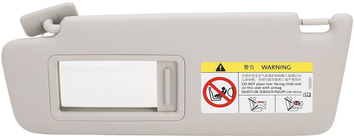Jhubersproducts - Zonneklep - Auto Binnenzonneklep - Met Make-upspiegel - Populaire Kleur - Geschikt voor MK6 en MK7