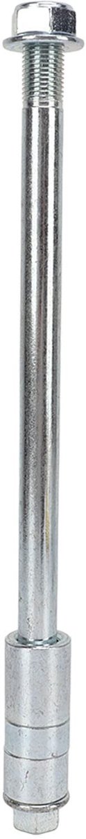 Achteras 12mm - Vervangingsonderdeel voor PIT PRO Trail - Stalen Legering - Hoge Nauwkeurigheid - Stabiele Prestaties - Gepolijst Uiterlijk - As