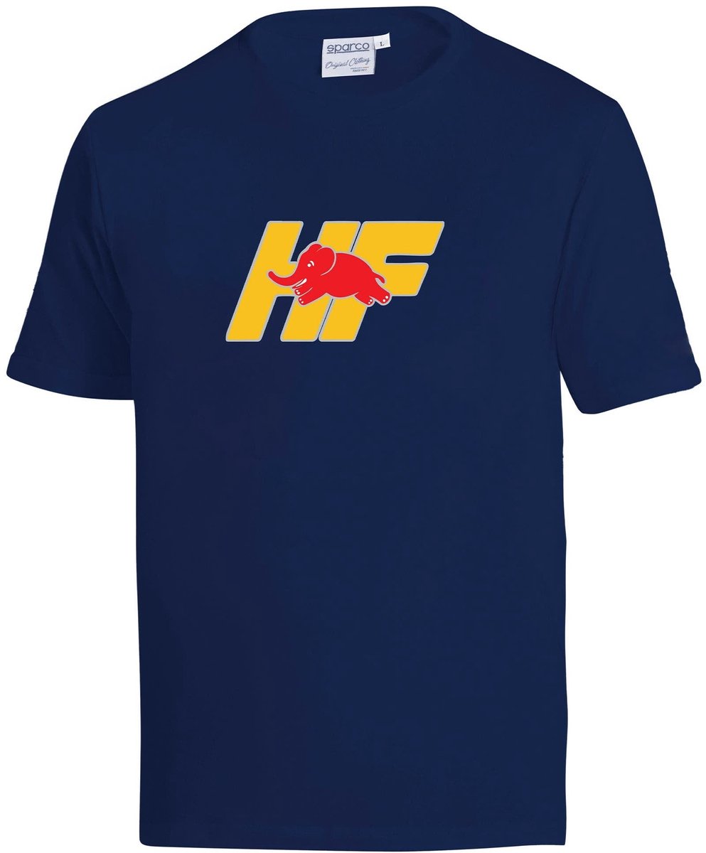 Sparco Lancia HF Geel T-Shirt - Marineblauw/Wit — XXXL