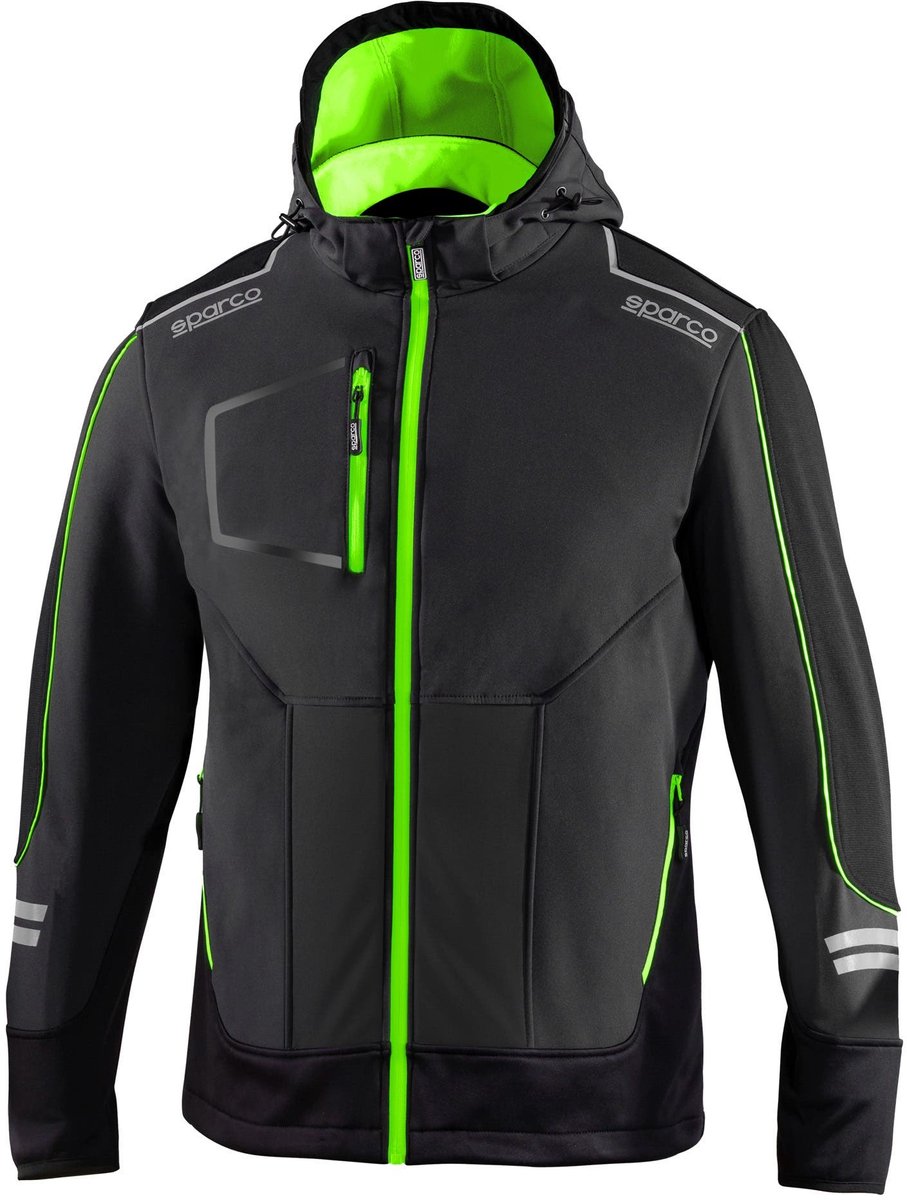 Sparco Tech York Softshell Jas - Zwart