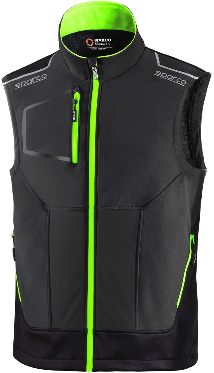 Sparco Tech Illinois Bodywarmer - Marineblauw/Fluo-oranje - Maat XS