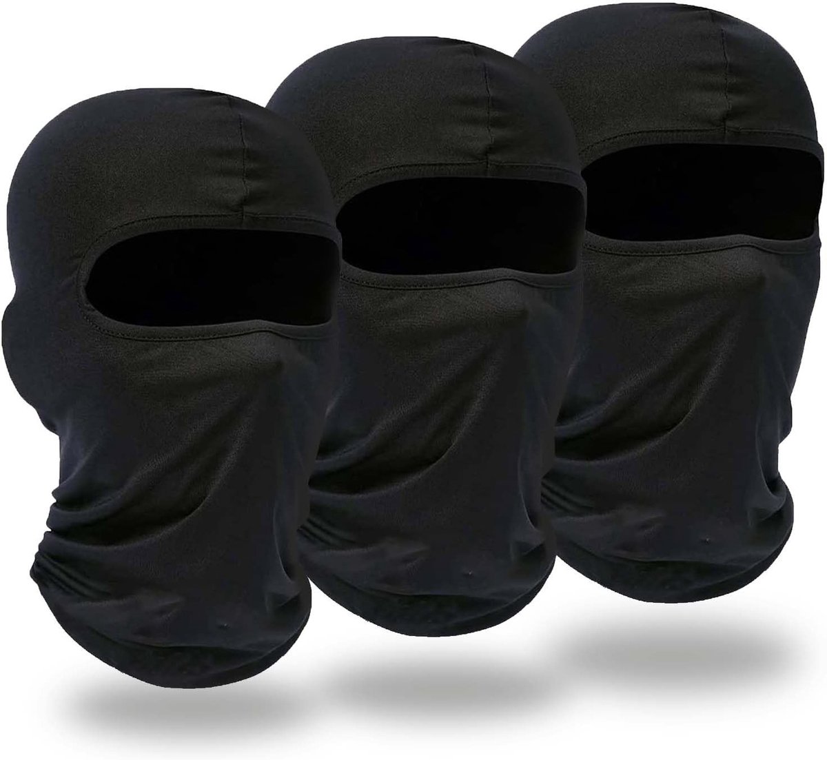 Multifunctionele Balaclava voor Mannen - Ademend en Lichtgewicht, UV-bescherming voor Skiën, Fietsen en Outdoor Activiteiten - Zwart, One Size