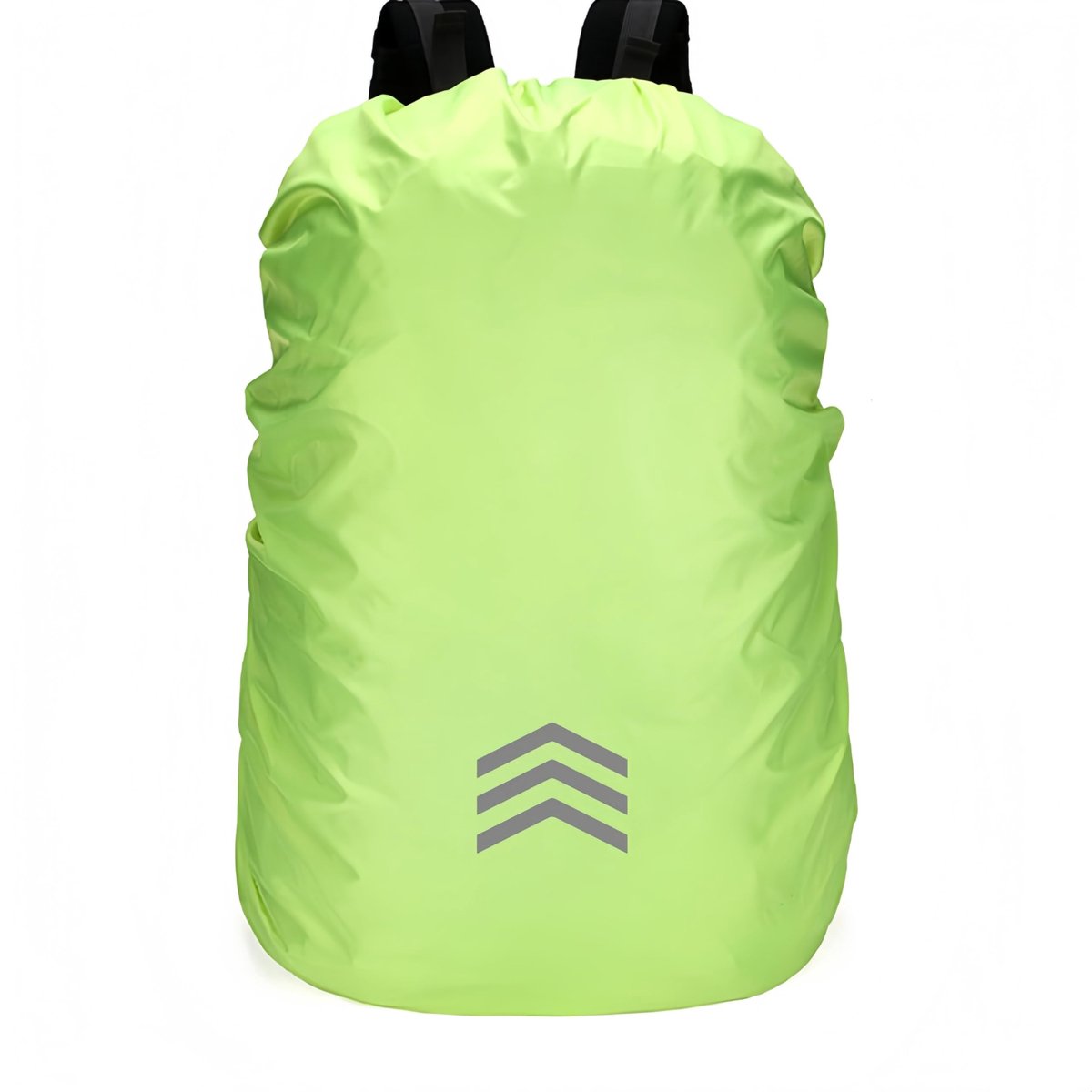Dailygoody - Waterproof Backpack Rain Cover - Reflective Backpack Cover - Perfect voor Outdoor Activiteiten - Fluorescent Green - Bescherming tegen Re