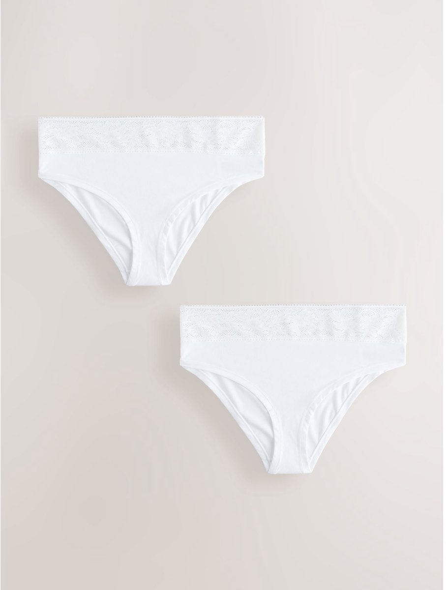 Next - Dames - Set van 2 Ultimate Comfort slips - Wit