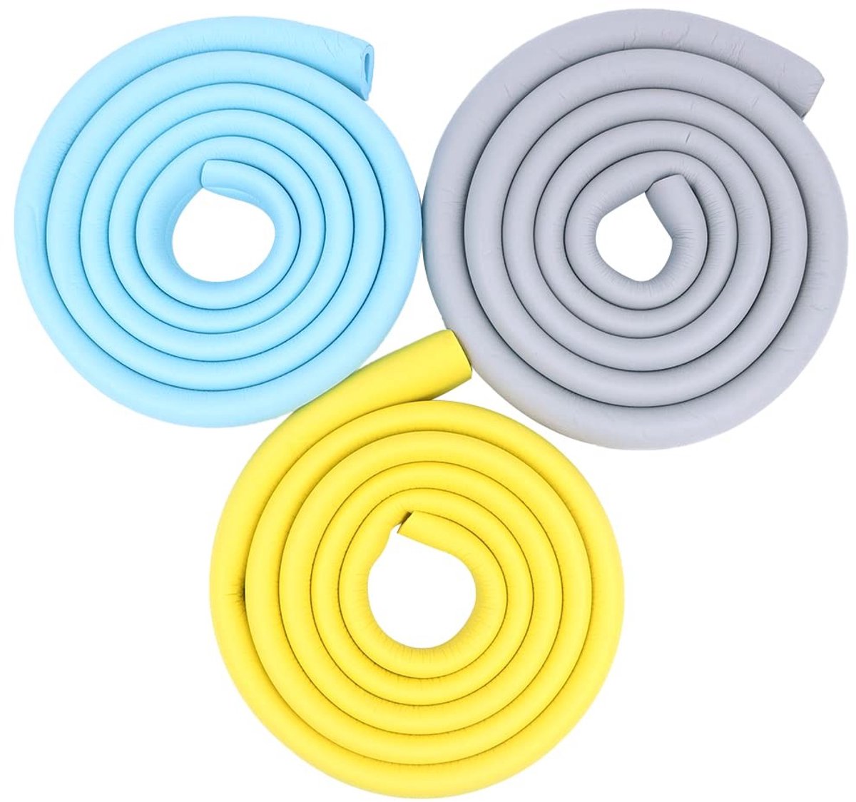 Store_7 - Babybeschermer - Randbescherming - Zacht en veilig - Lichtblauw - Niet-giftig - Ideaal voor kinderen - 4 sets 2M