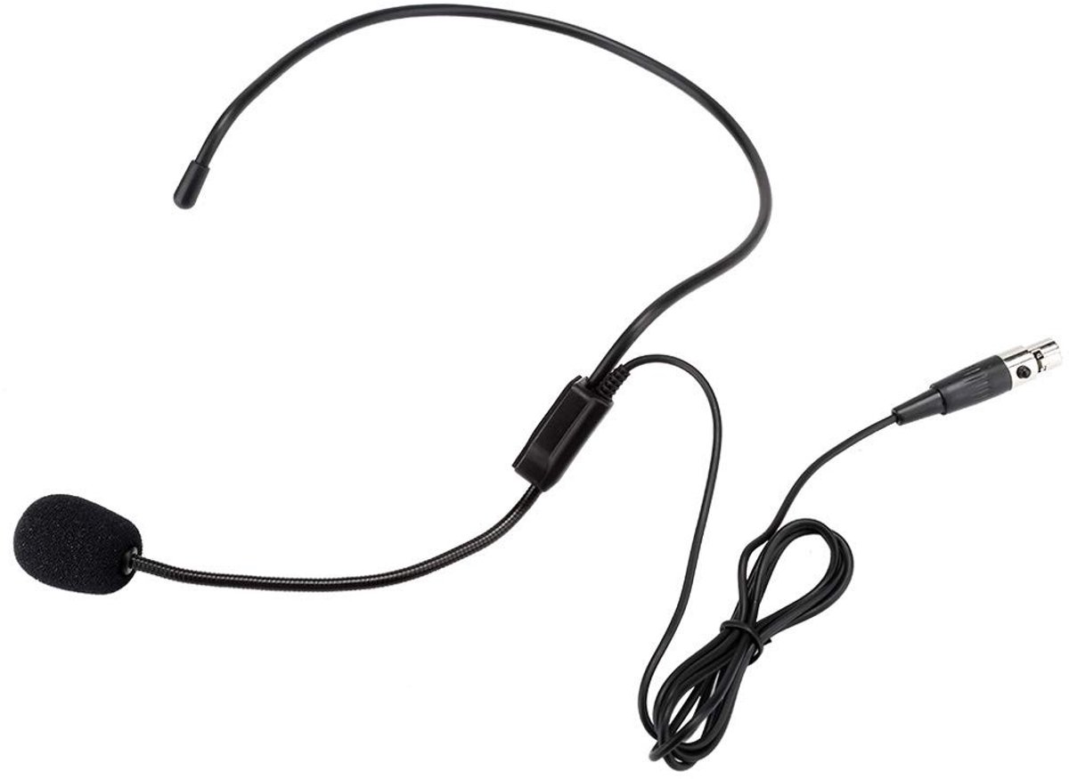Dailygoody - Head-wear headset - Professionele draadloze microfoon - Comfortabel en geluidskwaliteit - Mini 3-pin TA3F - Geschikt voor sprekers - ...
