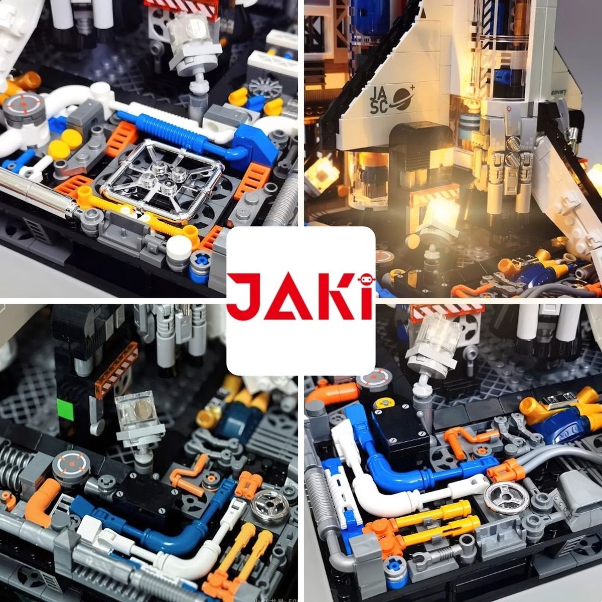 Jaki - LIMITED icons edition City Ruimtevaart raket | Artemis Space Wars Expert | Classic Creator STEM ideas speelgoed | Compatibel met lego mega bloks | Technic nasa ruimte shuttle bouwpakket voor volwassen & kinderen | 2226 bouwstenen — afbeelding 13