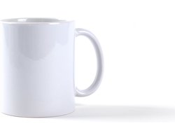 LOKLiK Sublimation Mugs - Sublimatie Tassen Mokken - Wit - 325 ml - 6 pack
