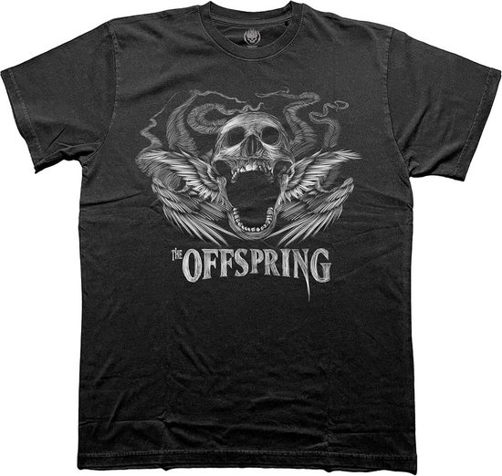 The Offspring - Feathered Winged Skull Heren T-shirt - 2XL - Zwart