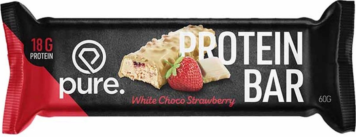 Goedkoopste Protein Bar Crunchy 1 reep White Choco & Strawberry