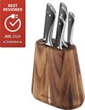 Tefal Jamie Oliver Messenset 6-delig - Inclusief messenblok - Hout/RVS