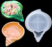 Silikonform Muschel - Epoxidharz Formen - Schachtel Harzform - Gießen Schmuck Aufbewahrungsbox - Resin Mold für DIY Kerzenhalter - Dekorationen Kunsthandwerk