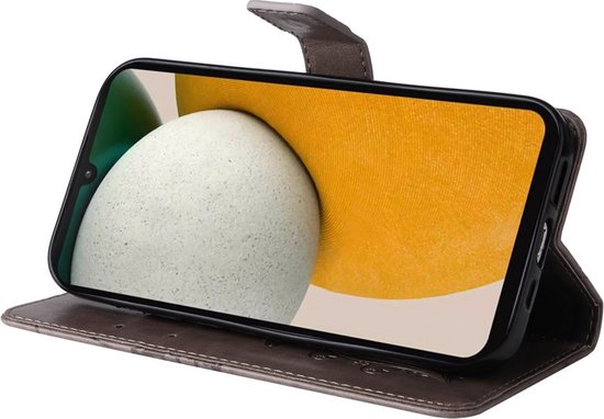 Coverup Butterfly Book Case Convient pour Samsung Galaxy A15 Case - Grijs