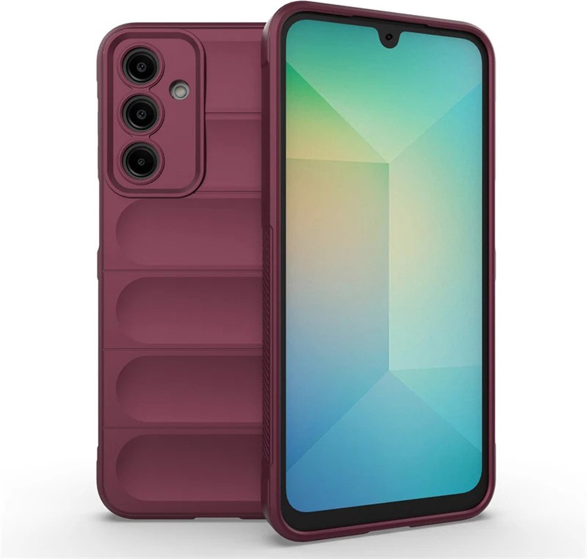 MobyDefend Hoesje - Geschikt voor Samsung Galaxy A16 - TPU Gripcase - Paars