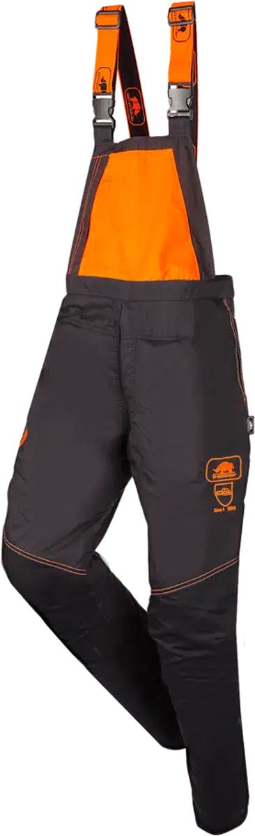 SIP Protection BasePro 1RG1 Kettingzaag-Bavetbroek -Tuinbroek - Maat: XXL - antracietgrijs/zwartfluo oranje