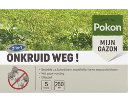 Pokon Onkruid Weg! - 5kg - Onkruidverdelger - Geschikt voor 250m² - Onkruidbestrijder