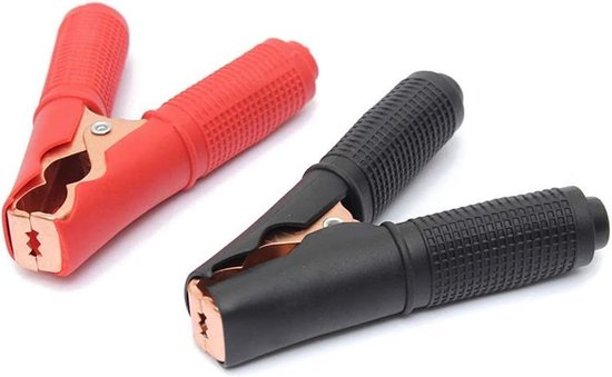 Pinces crocodiles 2 pièces - Rouge + Zwart pour projets électriques de voiture - Testeur de tension.