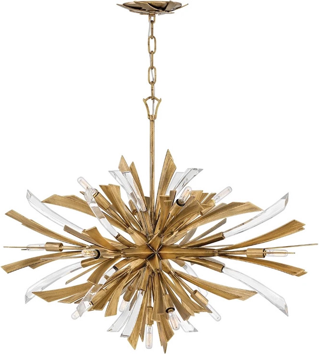 Hinkley/ Fredrick Ramond LED Hanglamp Vida | 13X E14 Max 40W | Dimbaar | Burnished Gold