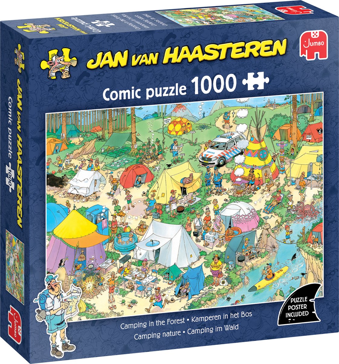 Jan van Haasteren - Kamperen in het Bos - 1000 stukjes puzzel