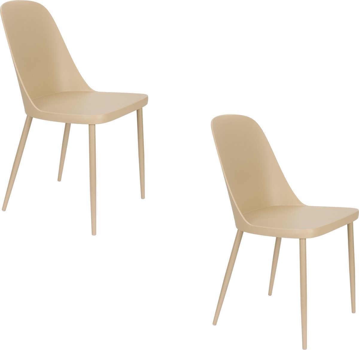 Housecraft Living Pip Eetkamerstoelen Beige - Set van 2