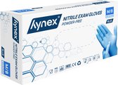 Hynex Nitril handschoenen maat M blauw 100/doos 3,5gram poedervrij