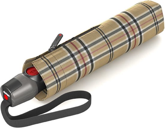 Knirps Parapluie T.200 Medium Duomatic Check Beige