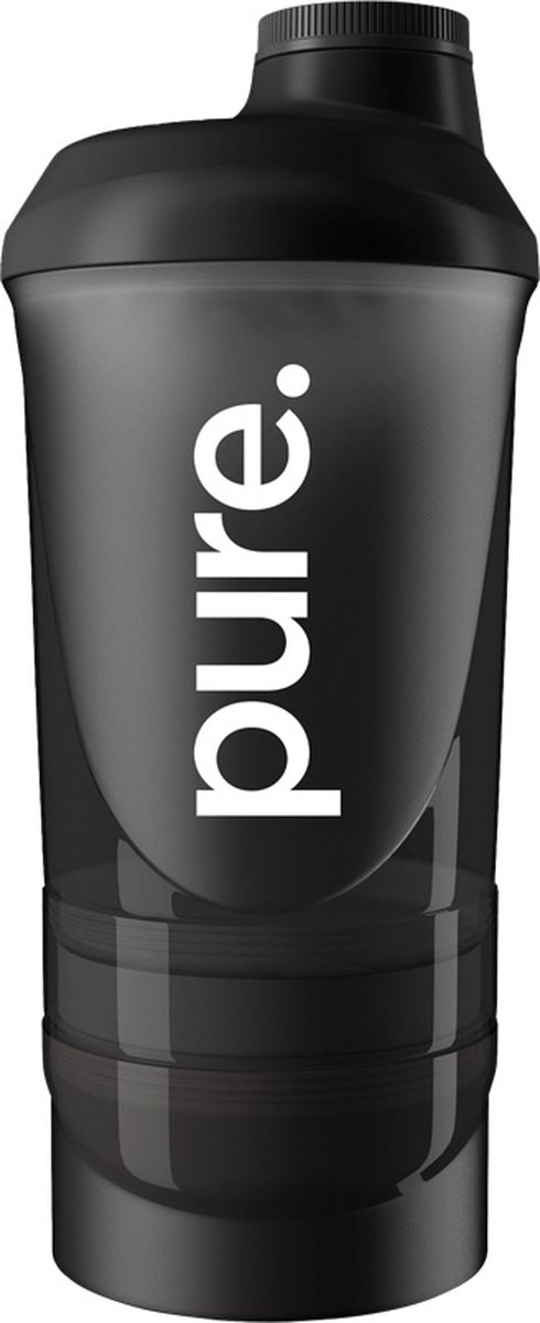 Goedkoopste Shakebeker Double Smart Smoke Black 600 350ml Smoke Black