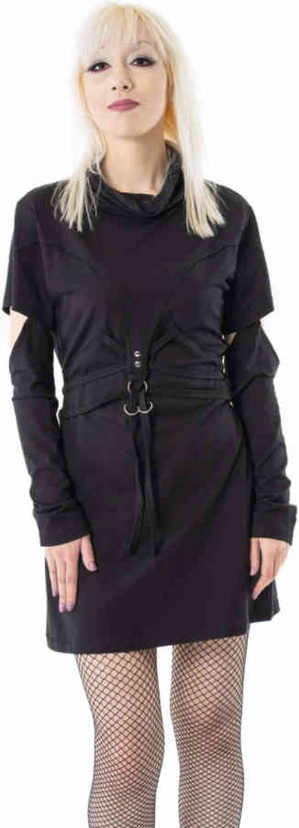 Chemical Black - Alara Korte jurk - L - Zwart