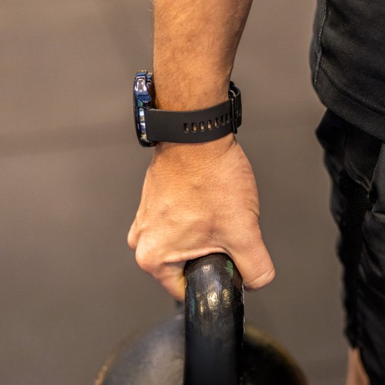 Strap-it Xiaomi Watch S1 Bracelet en silicone de luxe - Noir