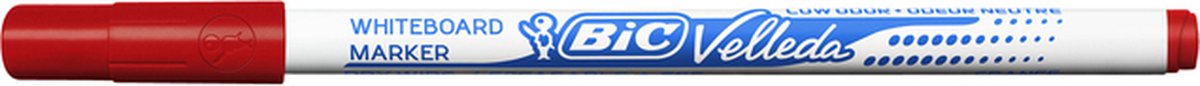 Whiteboardmarker BIC 1721 1,5mm Rond Rood Doos à 24 Stuks