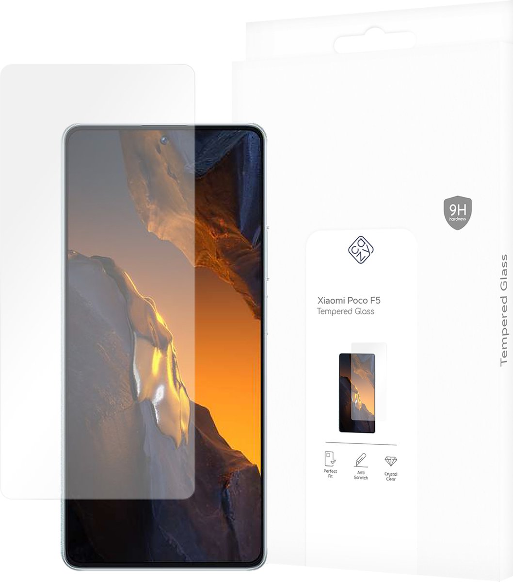 Cazy screenprotector geschikt voor Xiaomi Poco F5 - Screenprotector Gehard Glas