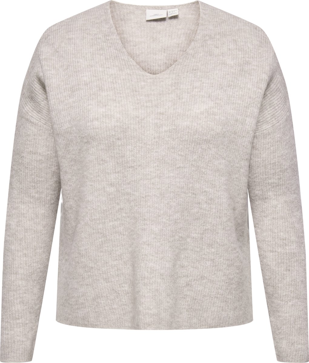 ONLY CARMAKOMA - CARCAMILLA V-NECK L/S PULLOVER KNT NOOS - Dames - Gebreide truien